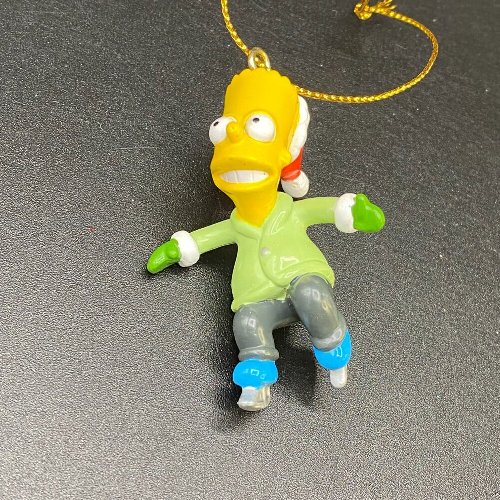 Vintage Kurt Adler PVC Bart Simpson on Skates Christmas Ornament 2004 VTG